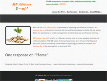 Tablet Screenshot of mfadvisers.com
